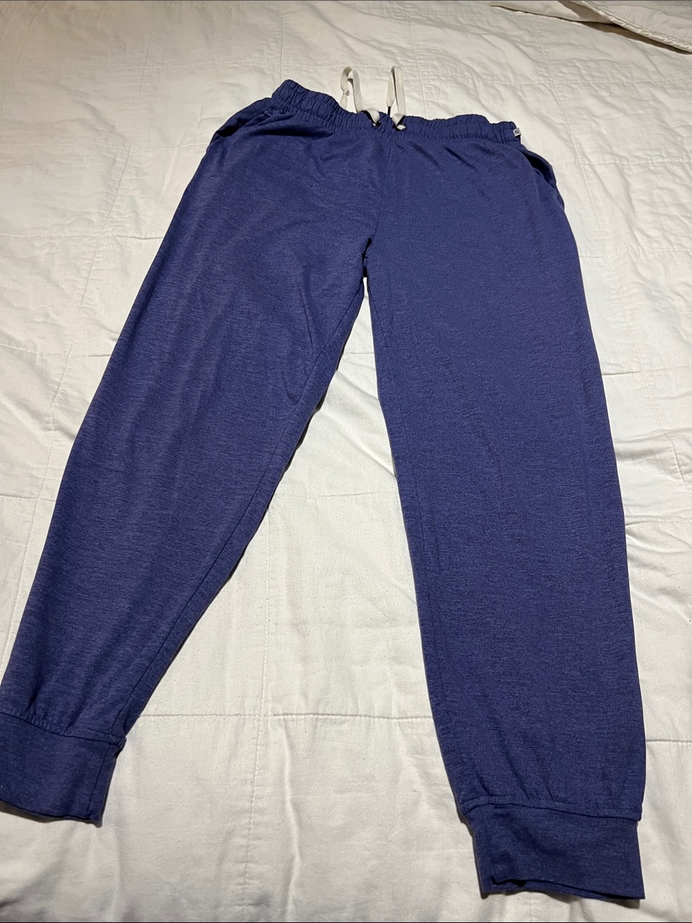 Marika Heathered Blue Track Joggers